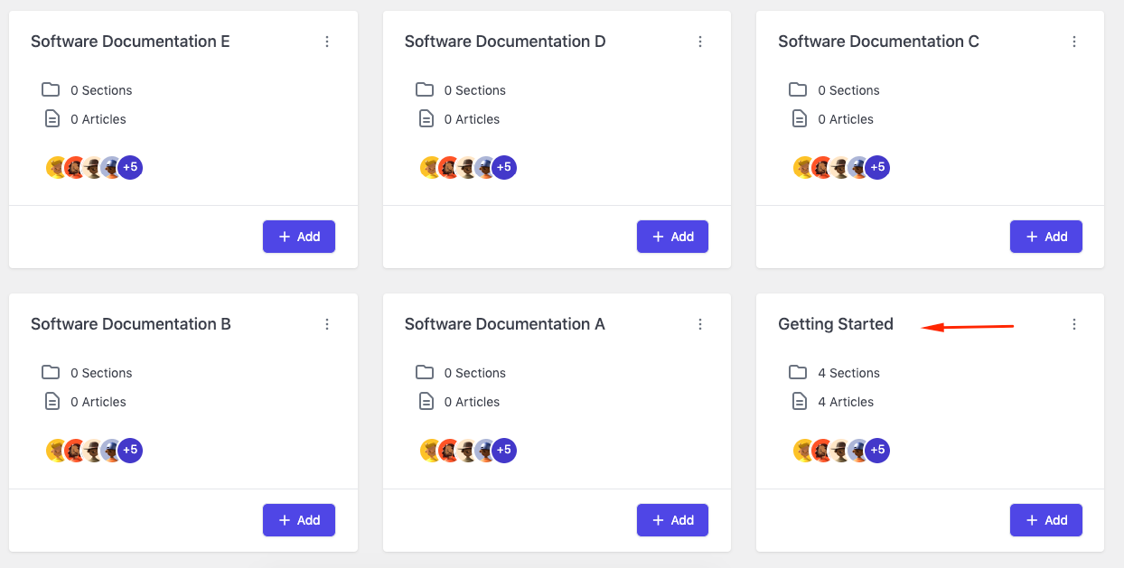 Documentation rearrangement